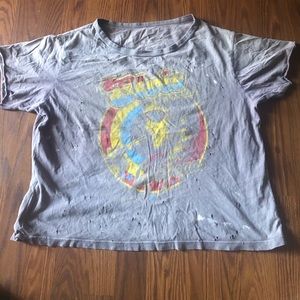 Elvis Rare Trunk LTD Distressed paint stains holes shirt